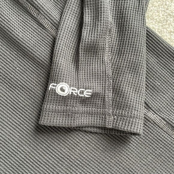 Carhartt Force Mens Midweight Waffle Base Layer Thermal Shirt Black Size XL NEW - Picture 5 of 11
